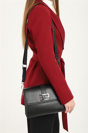 Silver & Polo SP1009 Kadın Çapraz Çanta Düz Siyah