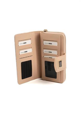 Silver & Polo SP928 Kadın Cüzdan & Kartlık Monogram Mavi-Ten