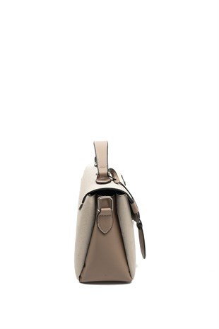 Silver & Polo SP1159 Kadın El Çantası Fashion Bej-Latte