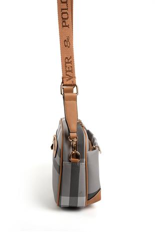 Silver & Polo Gri - A.Taba SP1094 Kadın Çapraz Çanta