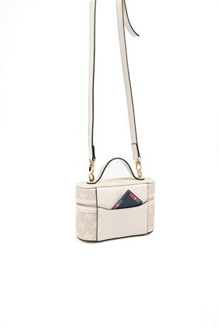 Silver & Polo SP1195 Kadın El Çantası Monogram Taş-Kemik
