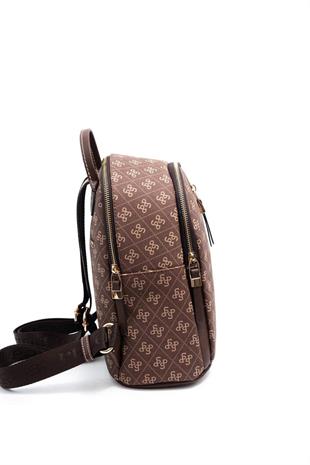 Silver & Polo SP901 Kadın Sırt Çantası Monogram Kahve