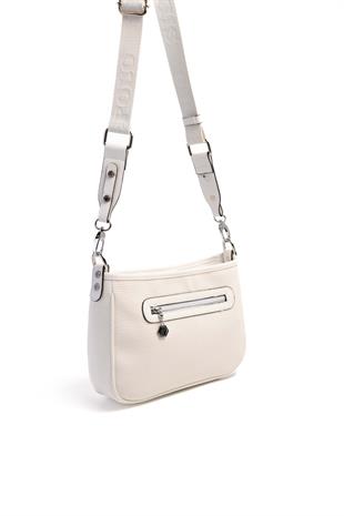 Silver & Polo Beyaz SP1160 Kadın Çapraz Çanta