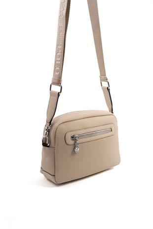 Silver & Polo Kum Bej SP1201 Kadın Çapraz Çanta
