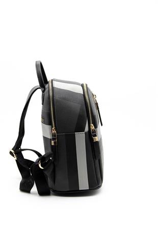 Silver & Polo SP901 Kadın Sırt Çantası Ekose Siyah