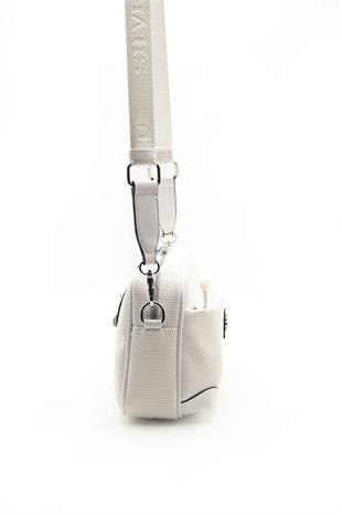 Silver & Polo SP1094 Kadın Çapraz Çanta Petek Beyaz