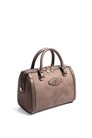 Silver & Polo SP1091 Kadın El Çantası Süet Vizon-Vizon