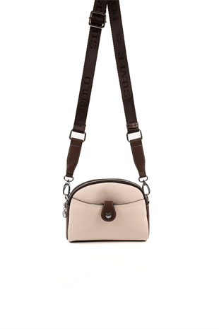 Silver & Polo SP1144 Kadın Çapraz Çanta Petek Bej-Kahve