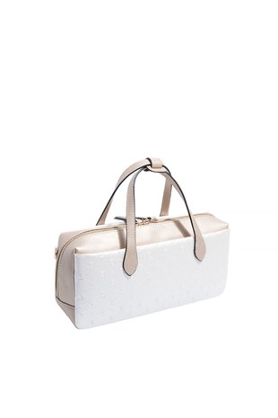 Silver & Polo SP1276 Kadın El Çantası Logolu Sedef-S.Nut