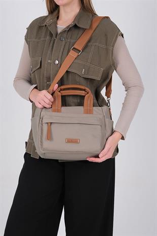 1230 Kadın El Çantası  Yeşil-Taba