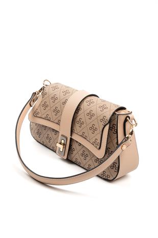 Silver & Polo Koyu Bej - Ten SP1177 Kadın Omuz Çantası