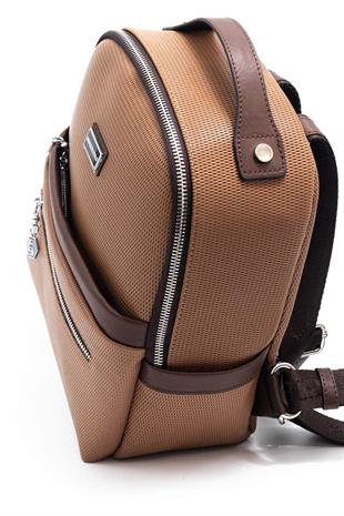 Silver & Polo SP1061 Kadın Sırt Çantası Petek Karamel-Kahve