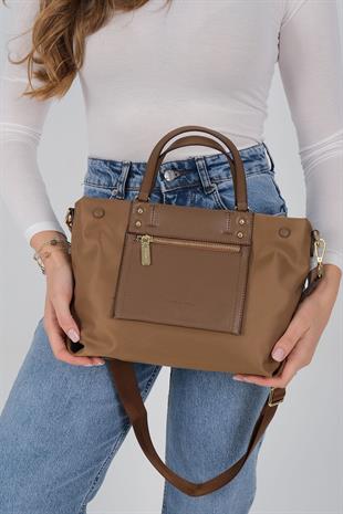 1213 Kadın El Çantası  Tütün-Kahve