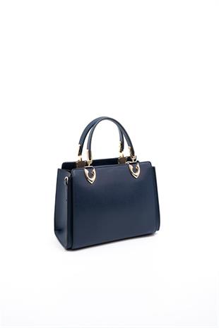 Silver & Polo SP1133 Kadın El Çantası Düz Lacivert