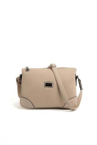 Silver & Polo Kum Bej SP784 Kadın Çapraz Çanta