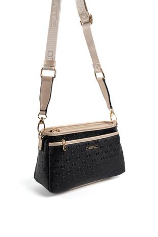 Silver & Polo Siyah - S.nut SP1184 Kadın Çapraz Çanta