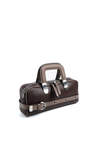 Silver & Polo Kahve - Vizon SP1258 Kadın El Çantası