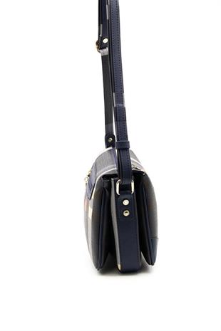 Silver & Polo SP784 Kadın Çapraz Çanta Ekose Lacivert