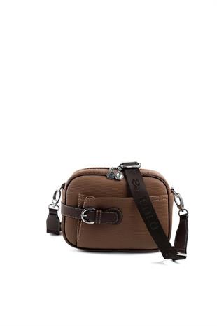 Silver & Polo SP1256 Kadın Çapraz Çanta Petek Karamel-Kahve
