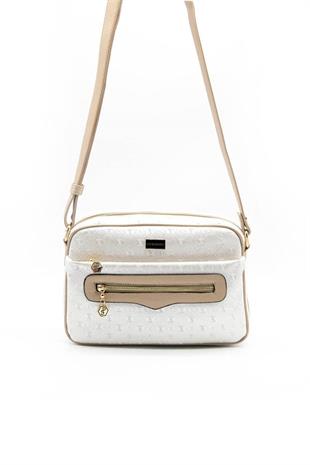 Silver & Polo SP491 Kadın Çapraz Çanta Logolu Sedef-S.Nut