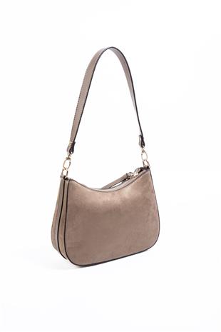 Silver & Polo SP1259 Kadın Omuz Çantası Süet Vizon-Vizon