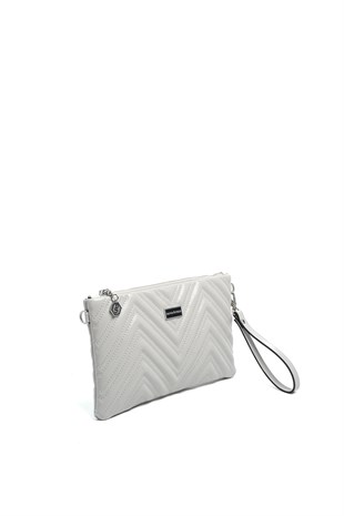 Silver & Polo SP1250 Kadın Portföy & Clutch Crash Gri-Gri