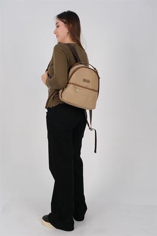 1212 Kadın Sırt Çantası  Vizon-Camel