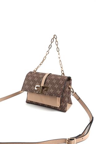 Silver & Polo Kahve - Ten SP1148 Kadın Çapraz Çanta