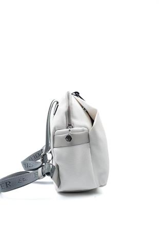Silver & Polo SP771 Kadın Sırt Çantası Petek Beyaz-A.Gri