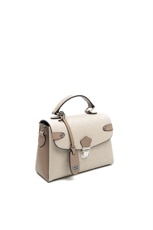 Silver & Polo SP1159 Kadın El Çantası Fashion Bej-Latte