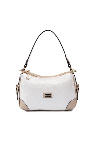 Silver & Polo SP1269 Kadın Omuz Çantası Logolu Sedef-S.Nut