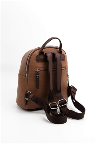 Silver & Polo SP901 Kadın Sırt Çantası Petek Karamel-Kahve