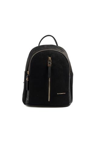 Silver & Polo SP901 Kadın Sırt Çantası Süet Siyah