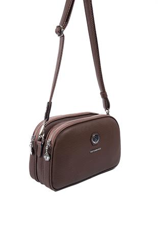Silver & Polo SP745 Kadın Çapraz Çanta Petek Kahve