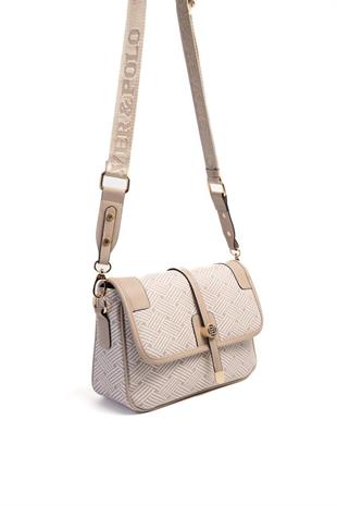 Silver & Polo SP1182 Kadın Çapraz Çanta Ç.Örgü Bej-Kum