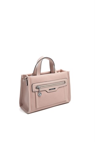 Silver & Polo SP1271 Kadın El Çantası Petek Pink-Pink