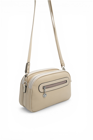 Silver & Polo SP745 Kadın Çapraz Çanta Petek Kum Beji-Kum Beji