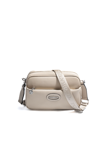 Silver & Polo SP1267 Kadın Çapraz Çanta Petek Kum Beji