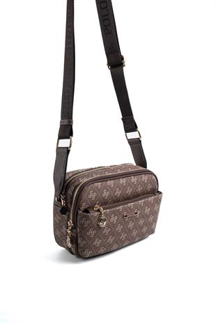 Silver & Polo Kahve SP1162 Kadın Çapraz Çanta