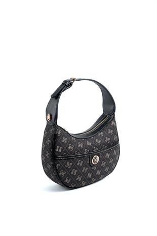 Silver & Polo Füme - Siyah SP1194 Kadın Omuz Çantası