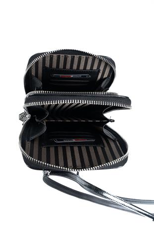 Silver & Polo Koyu Bej - Kahve SP1011 Kadın Askılı Cüzdanlı Telefon Çantası