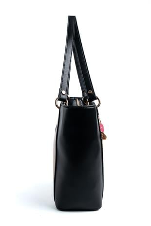 Silver & Polo Kahve - Siyah SP1176 Kadın Omuz Çantası