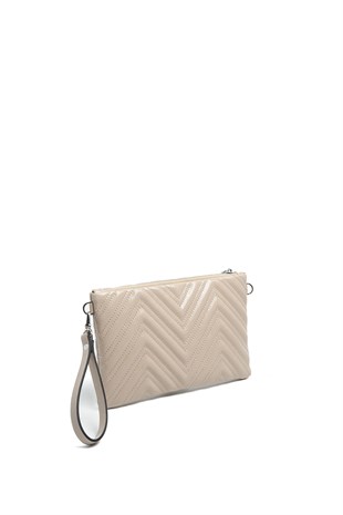 Silver & Polo SP1250 Kadın Portföy & Clutch Crash Vizon-Vizon