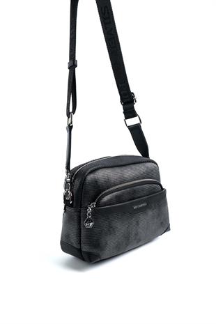 Silver & Polo M.gümüş - Siyah SP1201 Kadın Çapraz Çanta