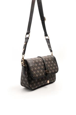 Silver & Polo Füme - Siyah SP1182 Kadın Çapraz Çanta