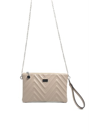 Silver & Polo SP1250 Kadın Portföy & Clutch Crash Vizon-Vizon