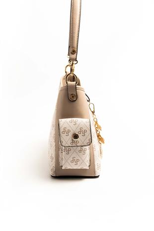 Silver & Polo Bej - Kum SP1183 Kadın Omuz Çantası