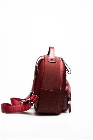 Silver Polo SP1130 Kadın Sırt Çantası Fashion Bordo-Bordo