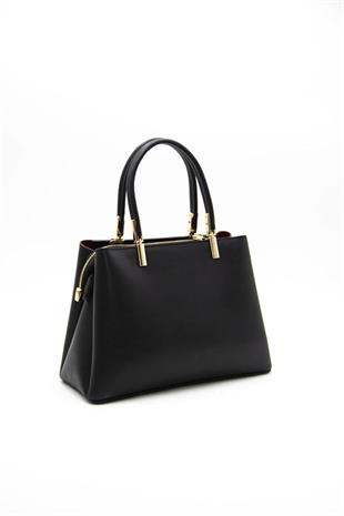 Silver & Polo SP1098 Kadın El Çantası Düz Siyah