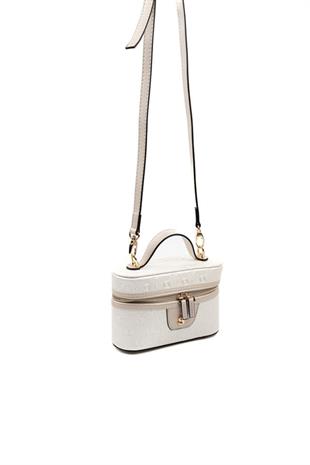 Silver & Polo SP1195 Kadın El Çantası Logolu Sedef-S.Bej